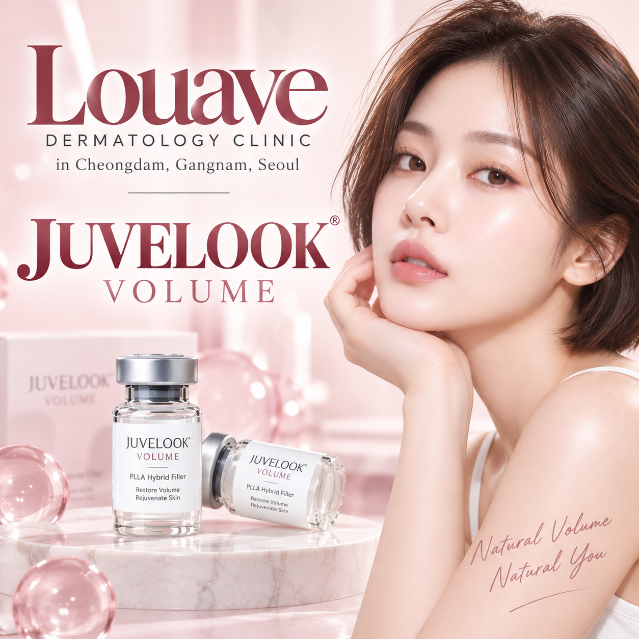 Juvelook Volume for natural volume at Louave Dermatology Clinic, Cheongdam, Seoul