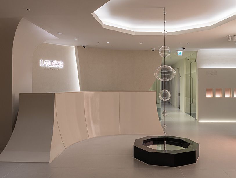 Interior of Louave Dermatology Clinic in Cheongdam, Seoul