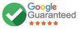 Google Guaranteed badge with checkmark and five-star rating.