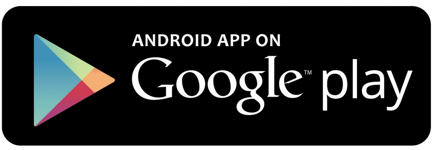 Google Play app badge on black background with multicolored play icon and white text