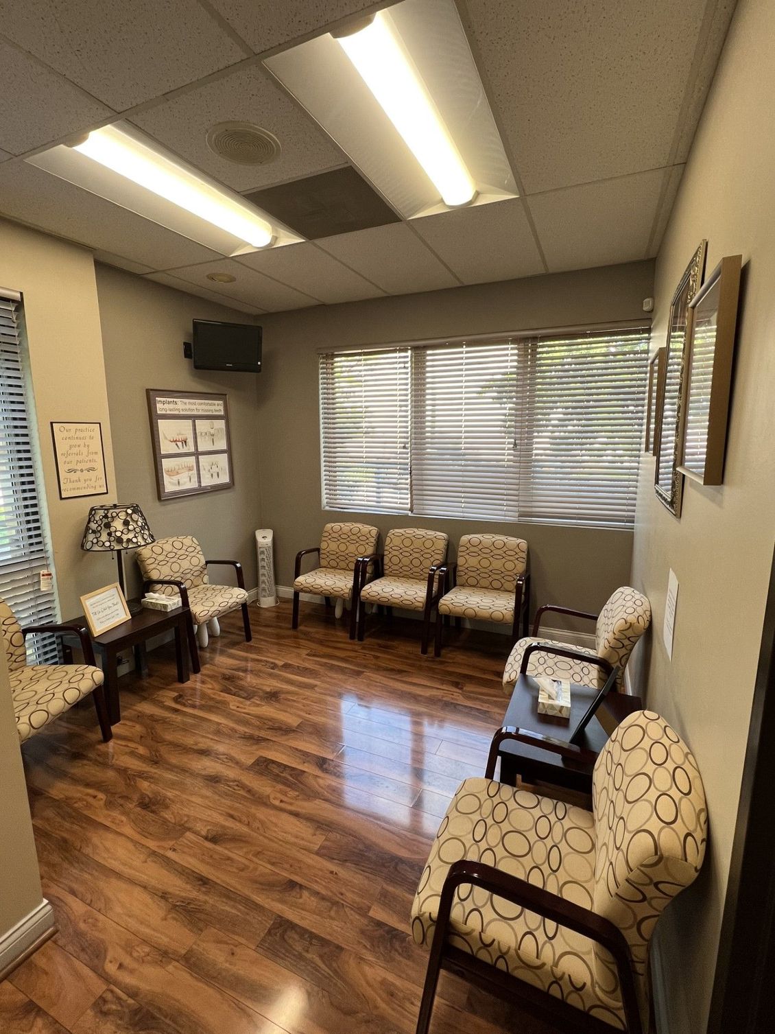 Lobby of Alpha Dental Care in St. Louis