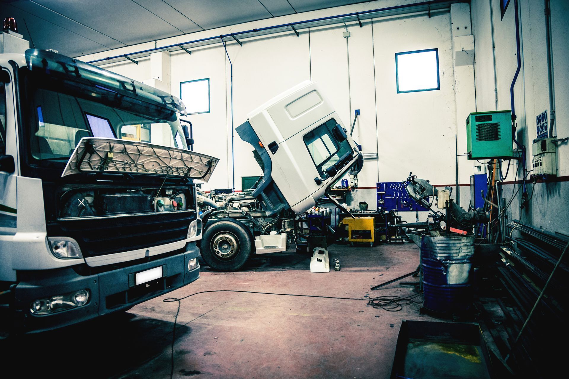 Empty Auto Repair Shop — Burlington, NC — Diesel Engine