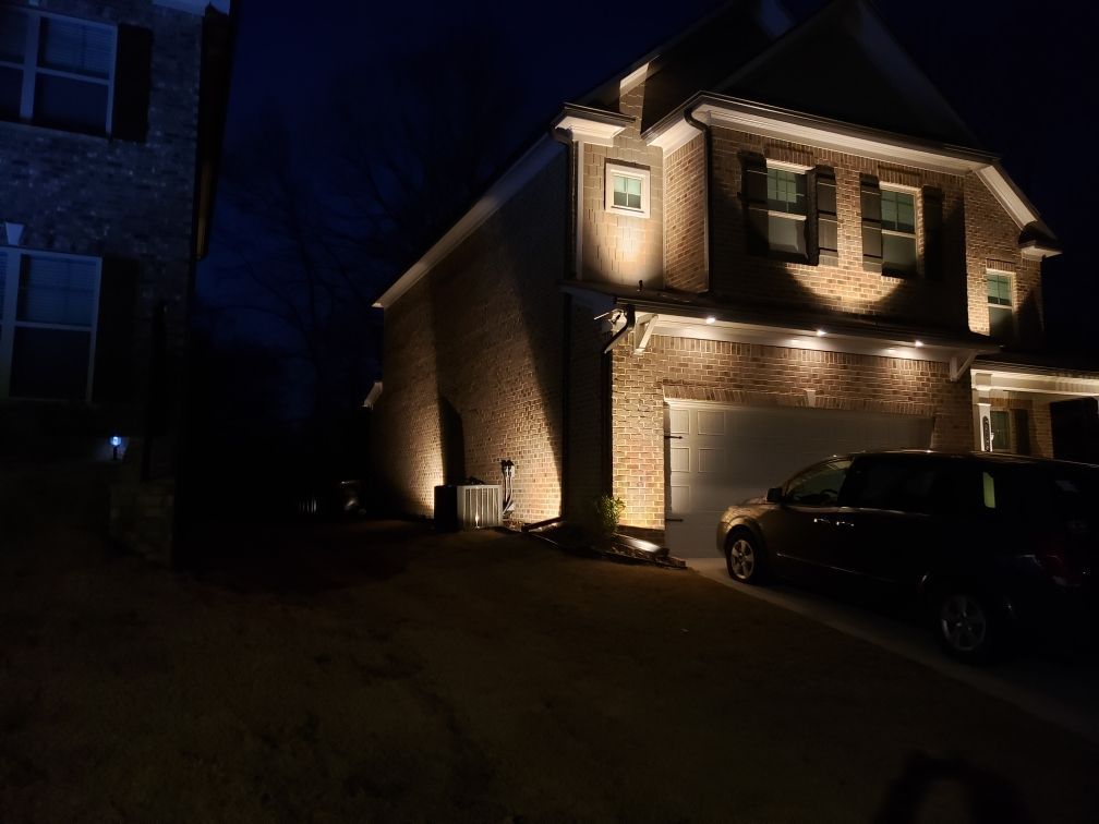 An outdoor lighting installation in Gainesville, GA by Professional Design Systems