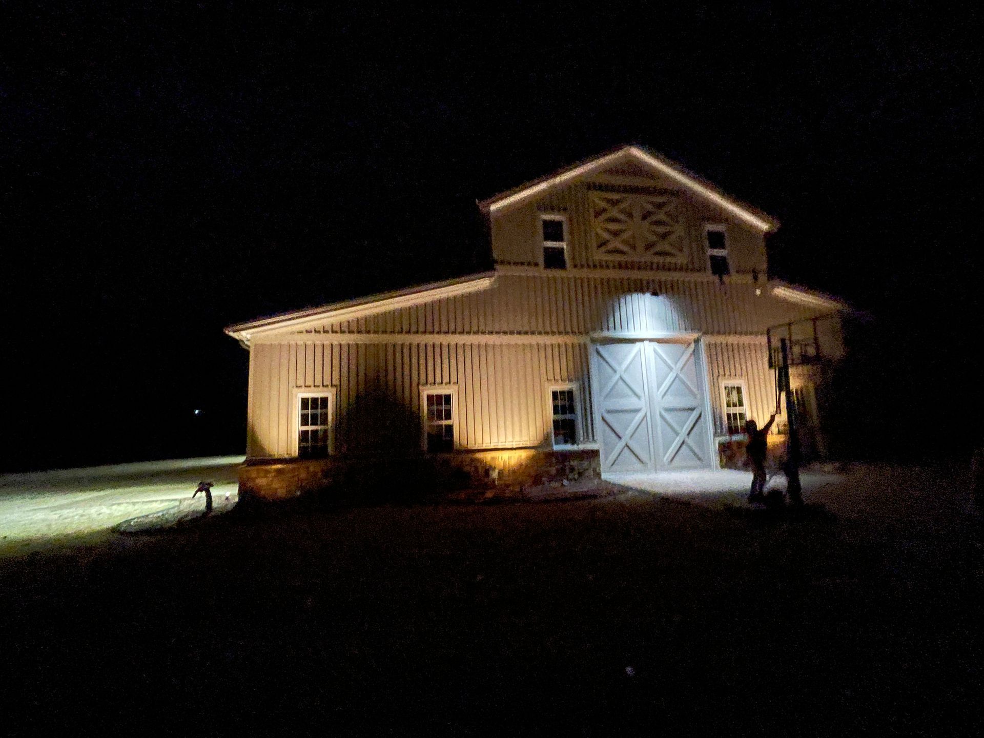 An outdoor lighting installation in Gainesville, GA by Professional Design Systems