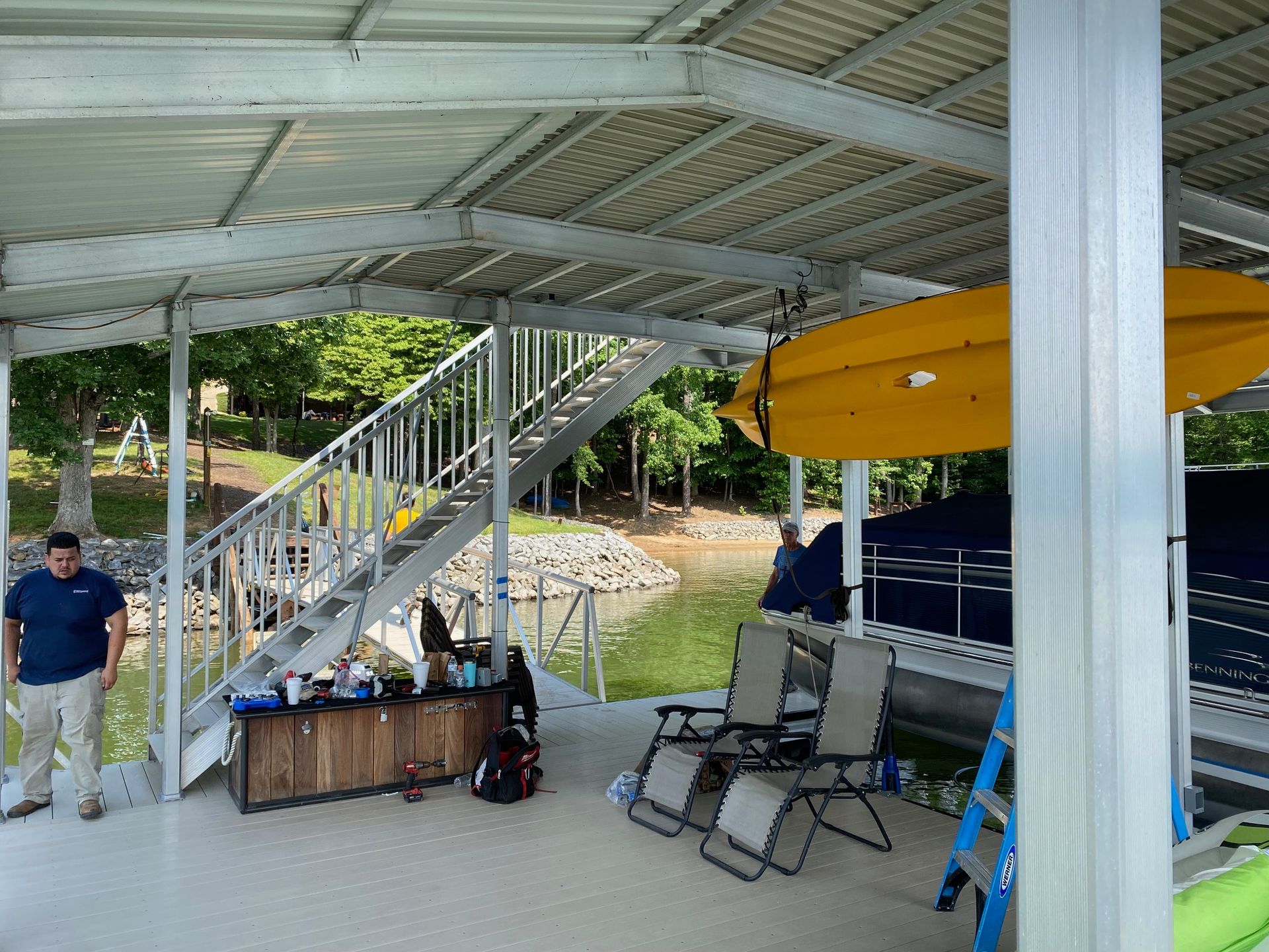 A lake dock electrical wiring in Gainesville, GA by Professional Design Systems