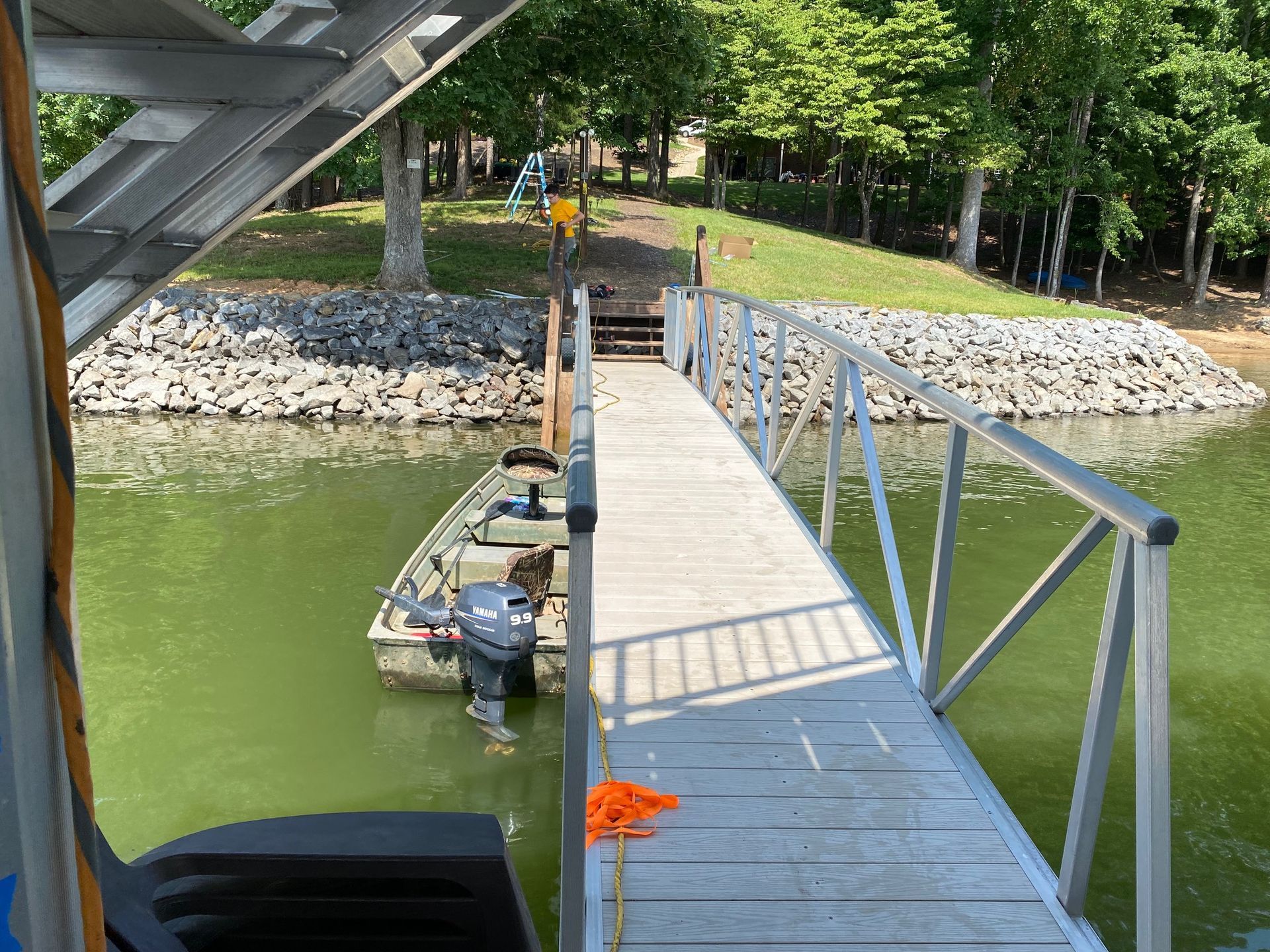 A lake dock electrical wiring in Gainesville, GA by Professional Design Systems