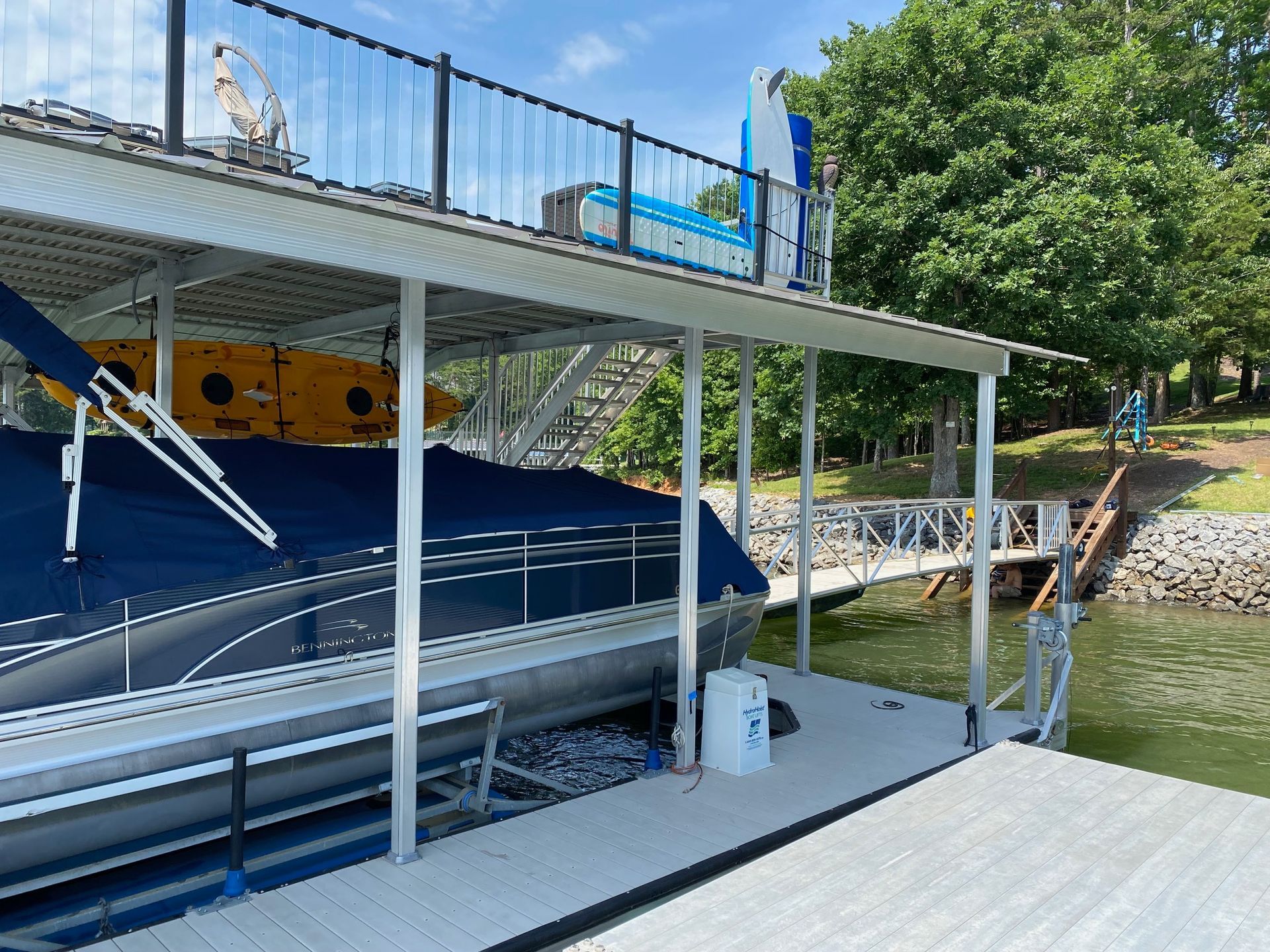 A lake dock electrical wiring in Gainesville, GA by Professional Design Systems