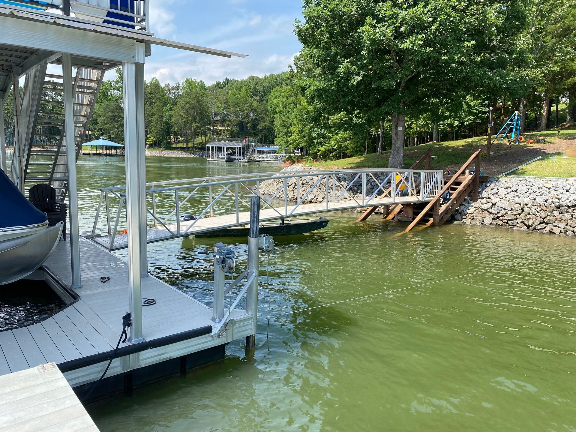 A lake dock electrical wiring in Gainesville, GA by Professional Design Systems