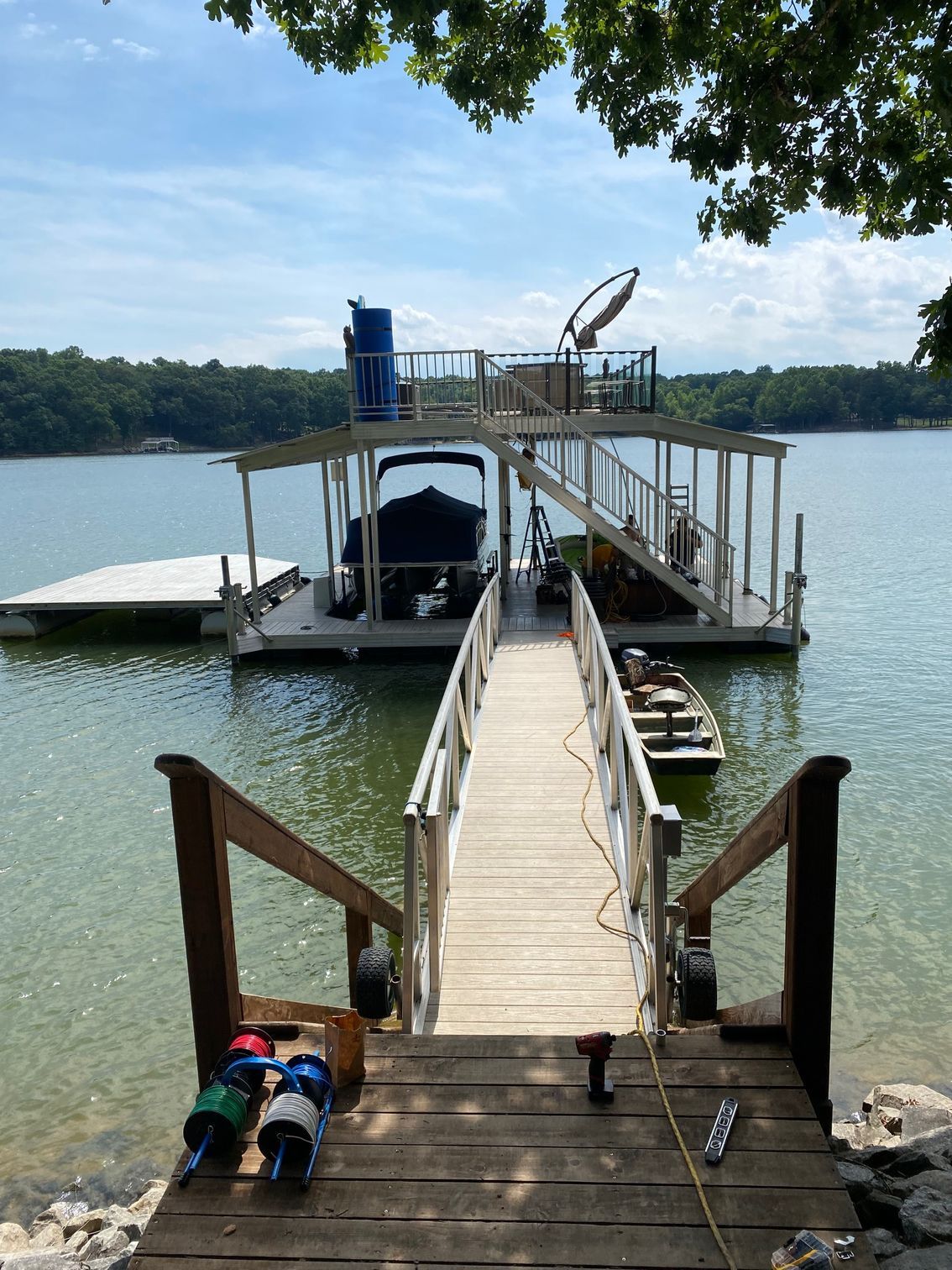 A lake dock electrical wiring in Gainesville, GA by Professional Design Systems