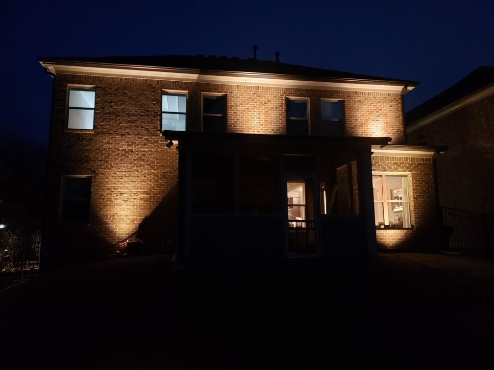 An outdoor lighting installation in Gainesville, GA by Professional Design Systems
