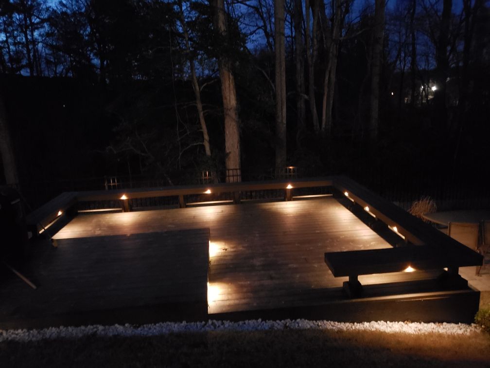 An outdoor lighting installation in Gainesville, GA by Professional Design Systems