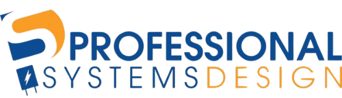 The logo for Professional Systems Design in Gainesville GA