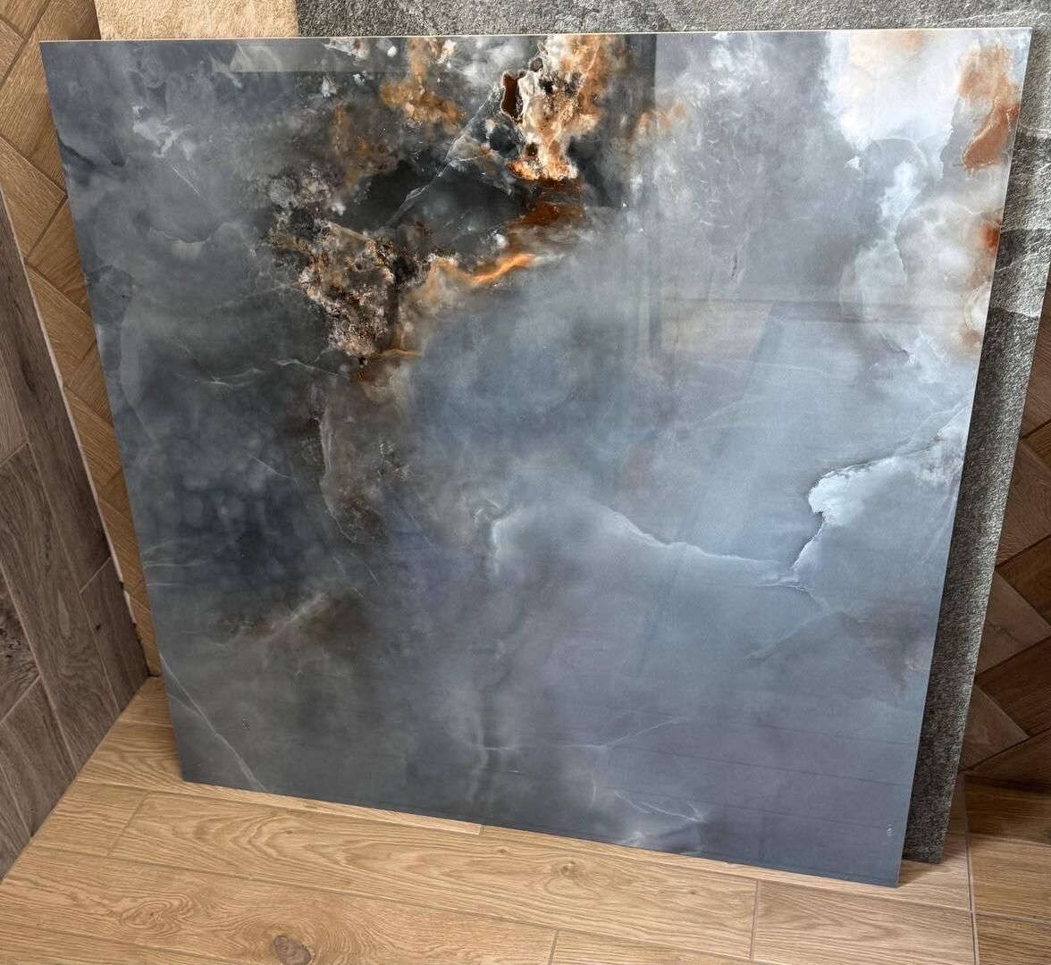 Gemstone Navy Polished Porcelain Tile in 800x800 available in County Durham