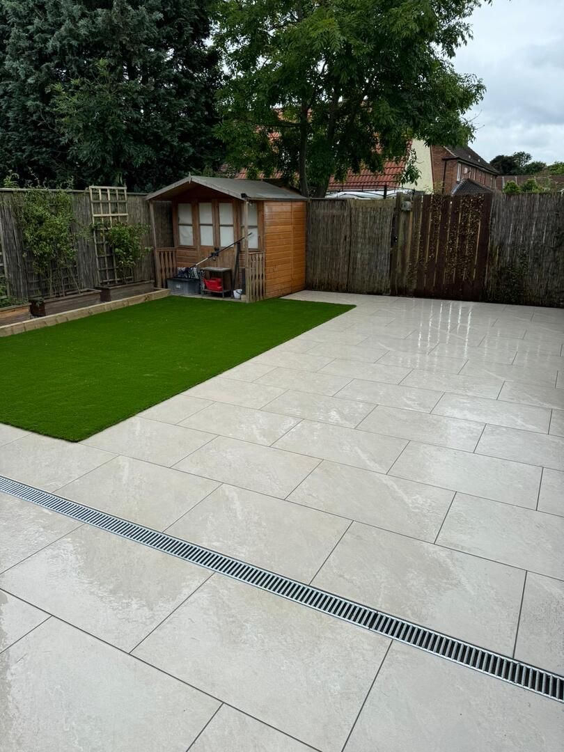 Himalayan White porcelain paver in 900x600 available in County Durham