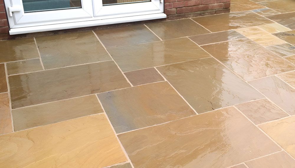 Raj Green Sandstone in mixed packs available in County Durham