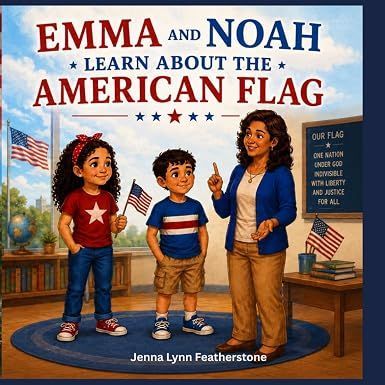 Emma and Noah Learn About the American Flag
