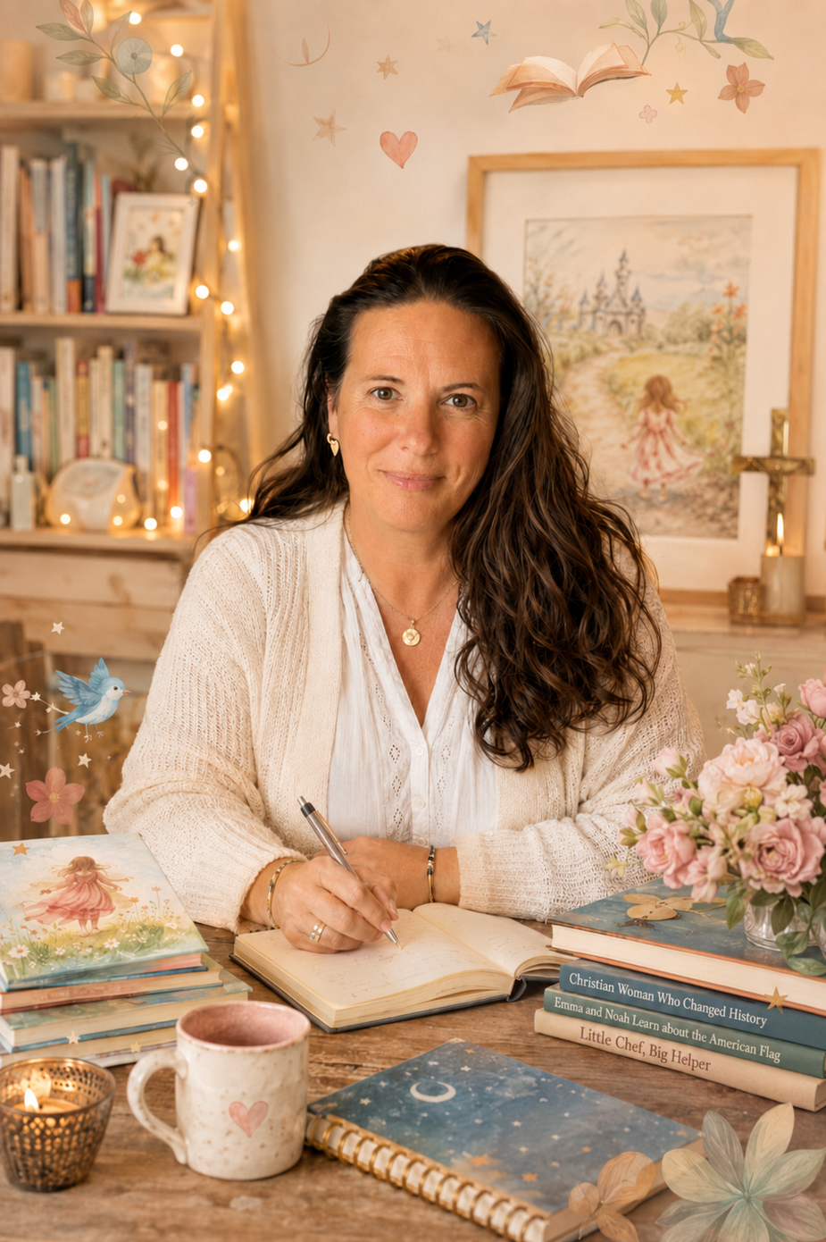 Author at writing desk