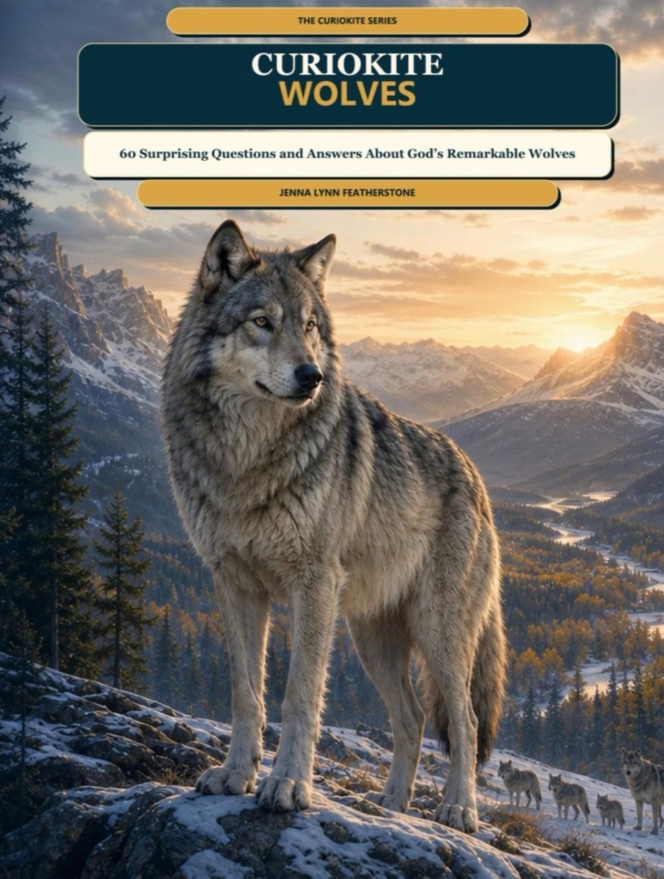 CurioKite: Wolves book cover by Jenna Lynn Featherstone