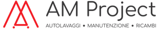 Visita la home Logo per AM Project: simboli rossi intrecciati