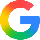 Multicolor Google “G” logo on a white background