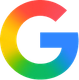 Multicolor Google “G” logo on a white background