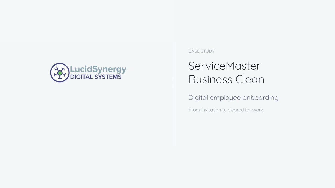 ServiceMaster Business Clean digital employee onboarding case study