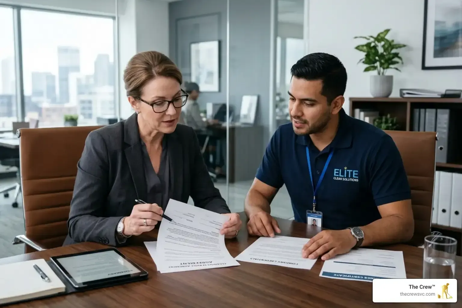 Reviewing Cleaning Service Contract
