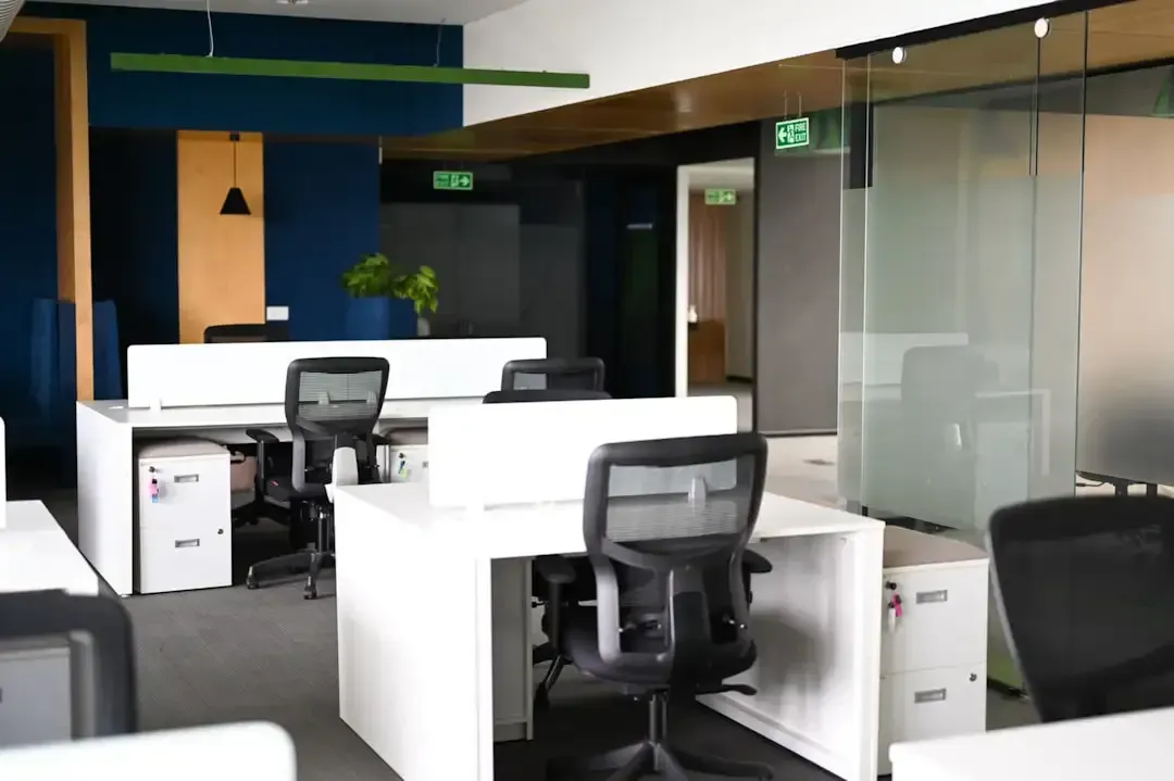 Sanitized Shared Workstations in a Modern Denver Office