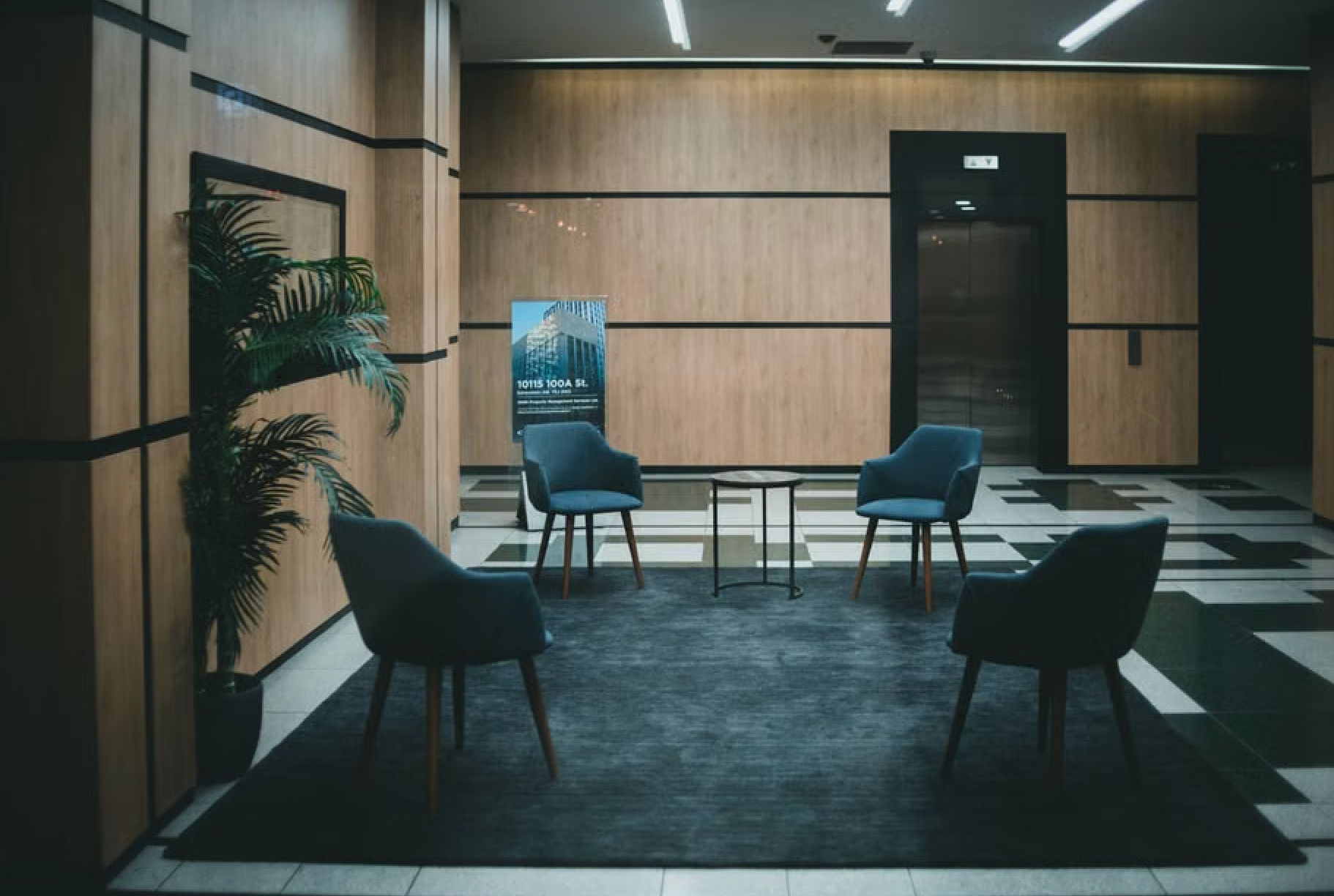business cleaning services modern office lobby