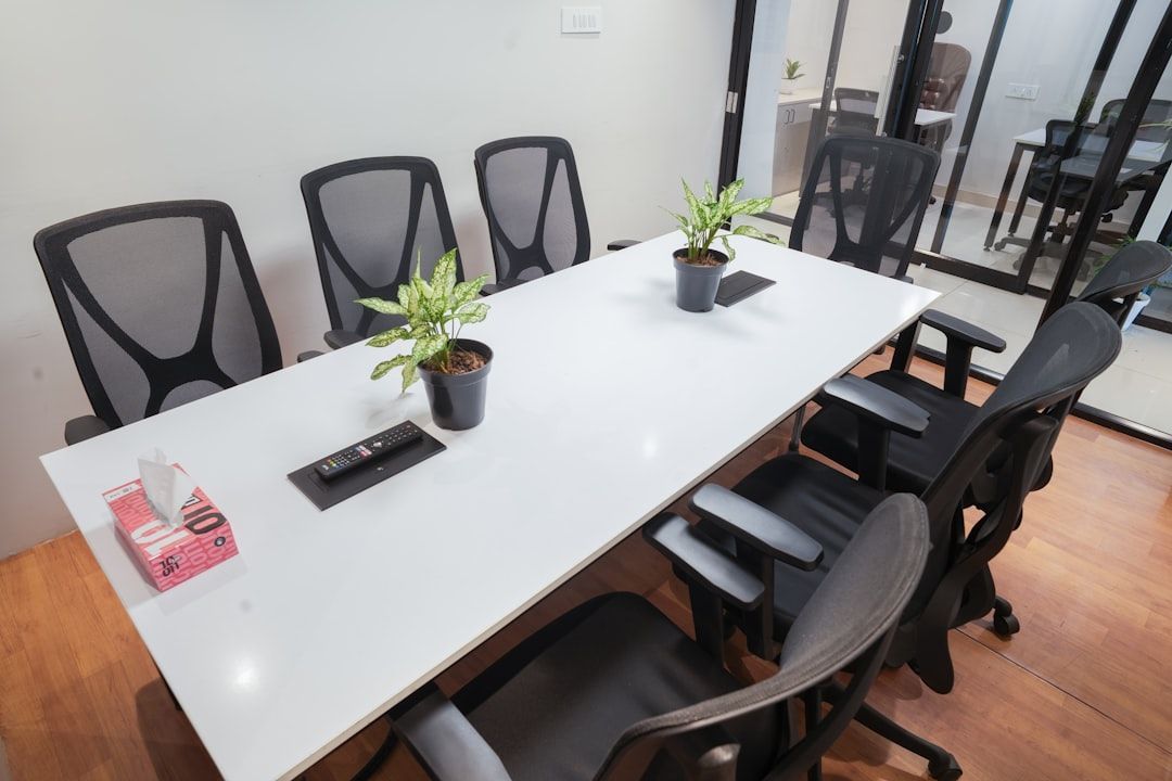 contractor reviewing digital bid boards for commercial cleaning contracts