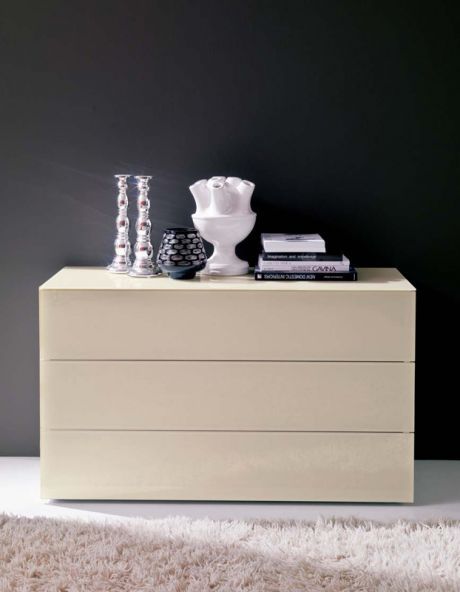 Bontempi - Enea 3-Drawer Dresser - Glass