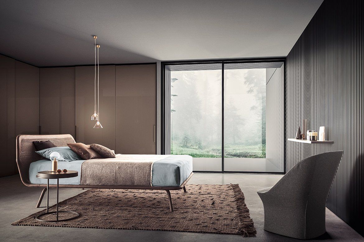 Pianca -Trama Leather Bed