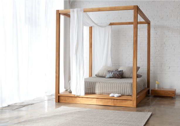 Mash Studios - Lax Canopy teak bed