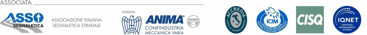 I loghi di ASSO, ANM A e di altre organizzazioni in blu su sfondo bianco.
