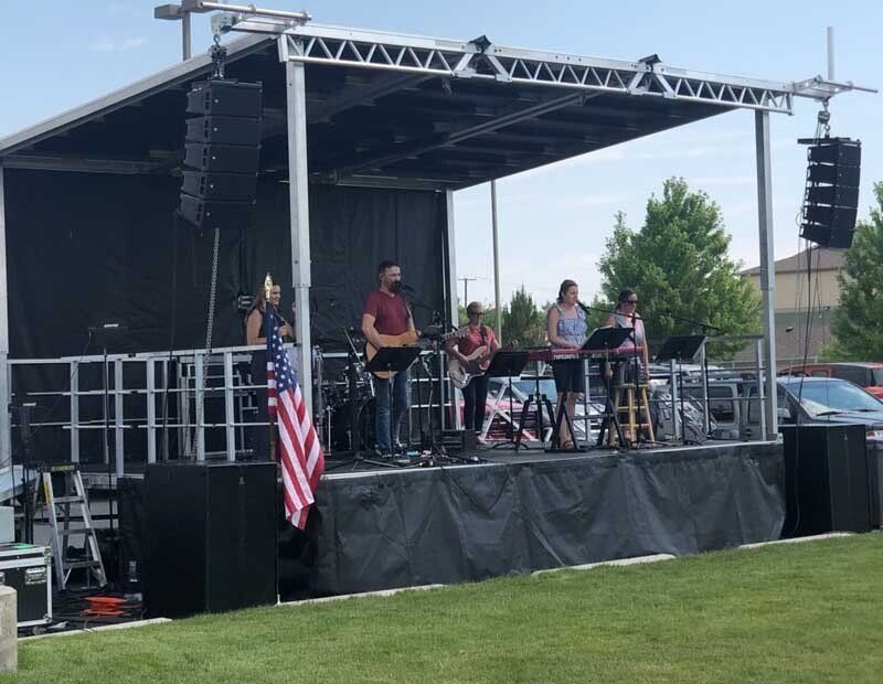 band on stage