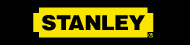 The stanley logo is yellow and black on a black background.