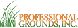 The logo for professional grounds inc.