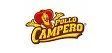 A pollo campero logo with a lion on it on a white background.
