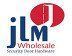 A logo for jlm wholesale door hardware.