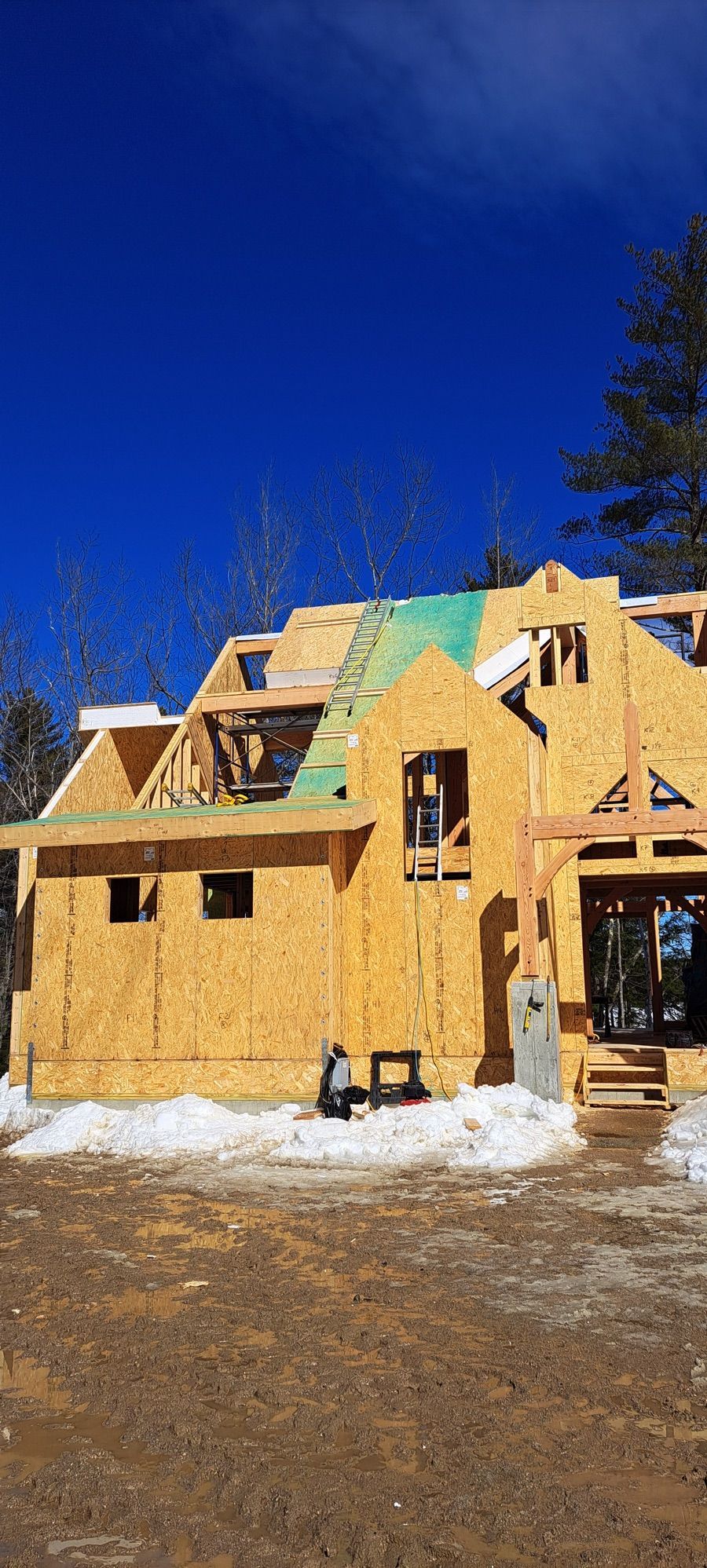 Timber framing photo from Brian Dollof