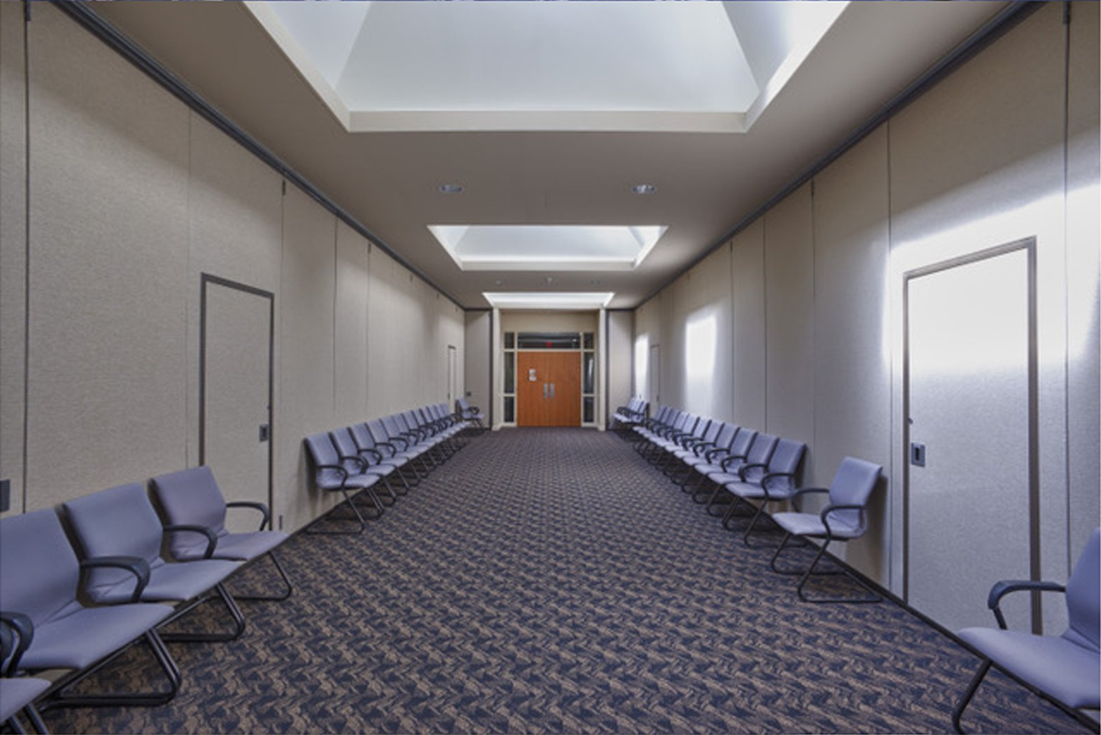 White Operable Wall On The Hallway — Rockland, MA — Allied Products Group
