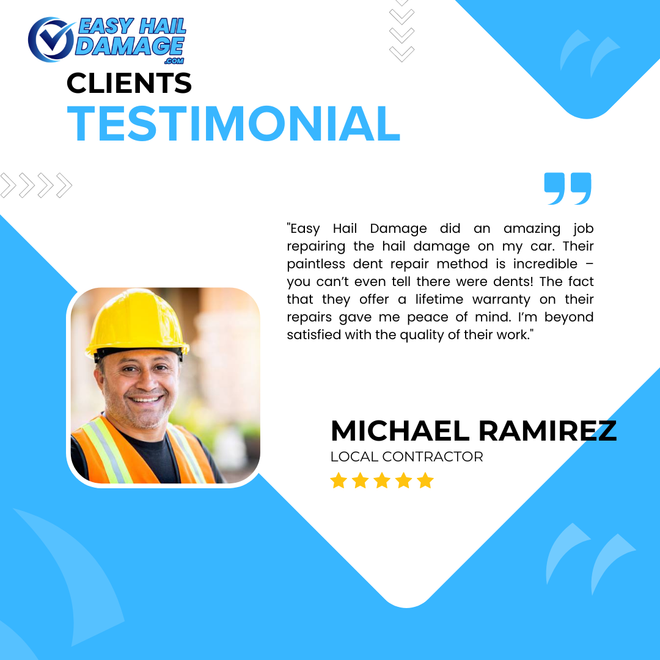 Fort Worth automotive hail damage testimonial