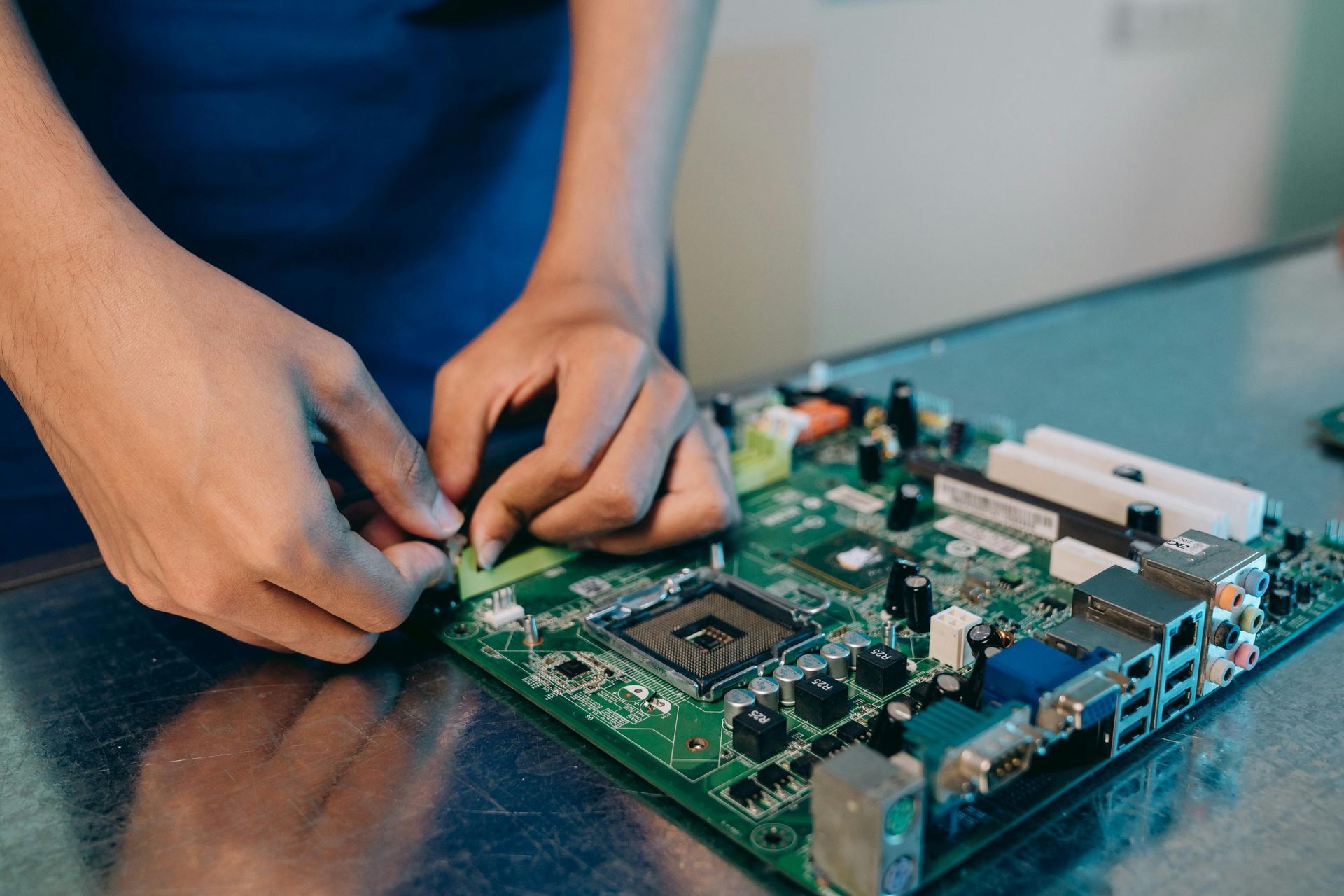 A Close Up of a Computer Motherboard — Computers NQ in Aitkenvale, QLD