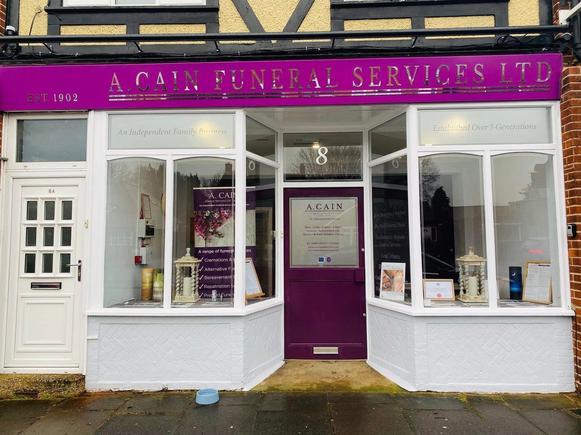 A Cain Funeral Directors Hanwell