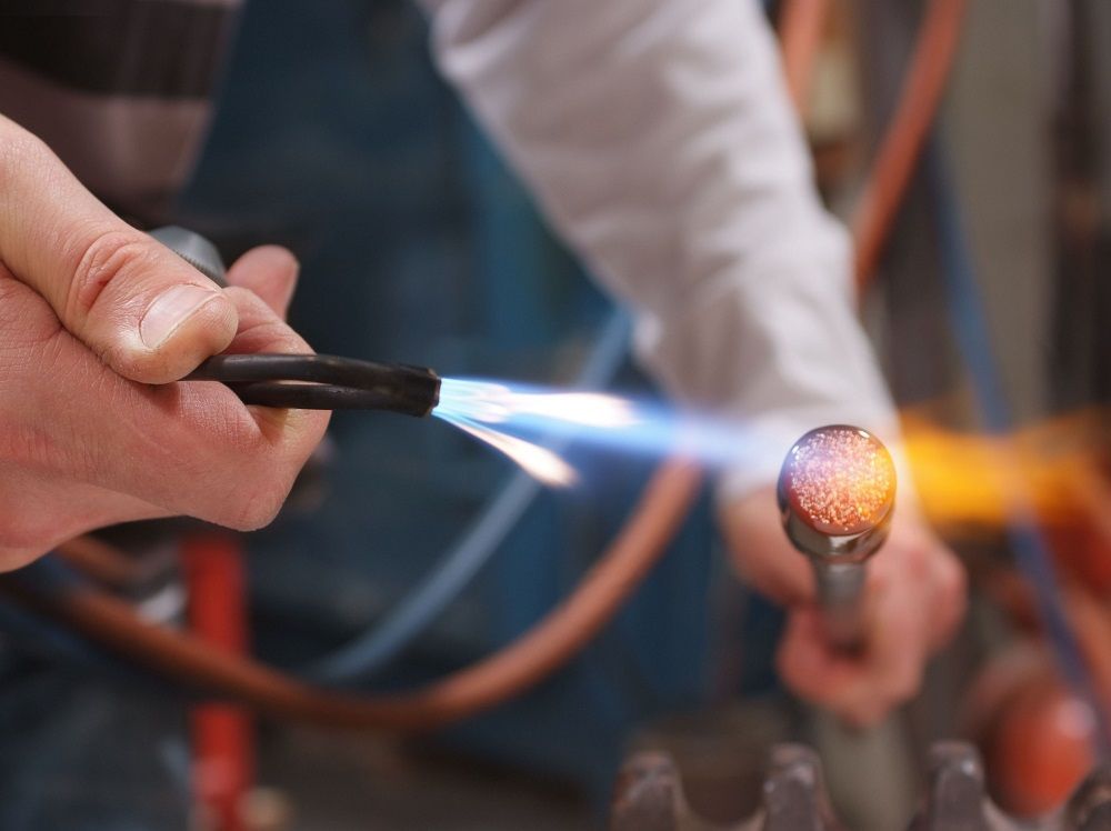 Glass jeweller's torch