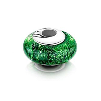 Silver green charm