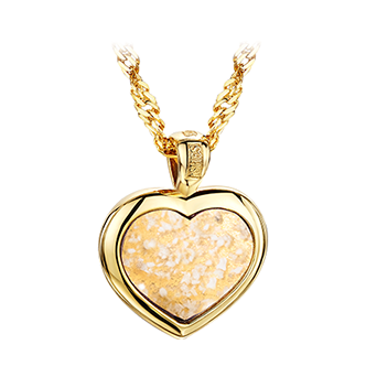 Gold heart pendant