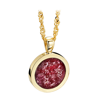 Ruby gold pendant