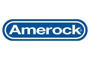 Amerock logo in white text on a blue rounded rectangle with a blue border