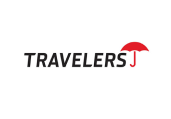 The Travelers company logo consisting of the word 